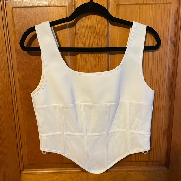 By Egreis Tops - White Corset Top